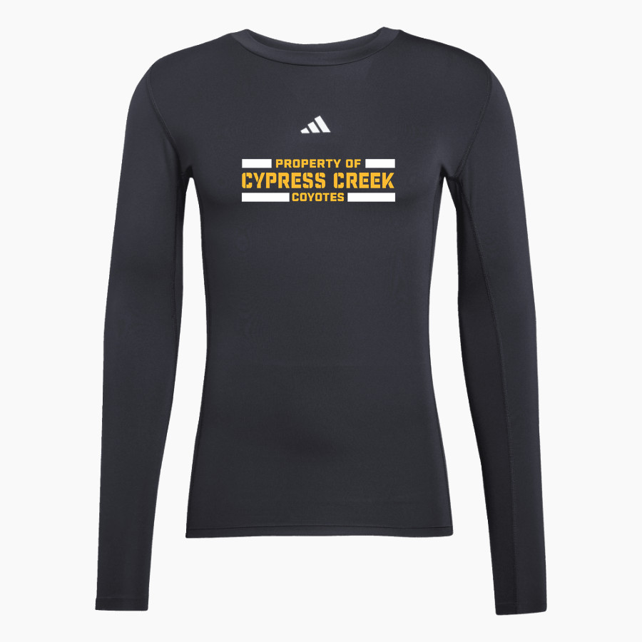 Cypress Creek Coyotes <span class="pdp-name-mascot">Cypress Creek Coyotes</span> adidas Men's TECHFIT Longsleeve T-Shirt
