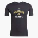 MCGREGOR HIGH SCHOOL BULLDOGS adidas Men's TECHFIT Short Sleeve Tee Front Thumbnail