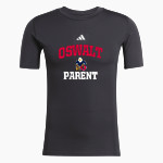 Oswalt Eagles adidas Men's TECHFIT Short Sleeve Tee Front Thumbnail