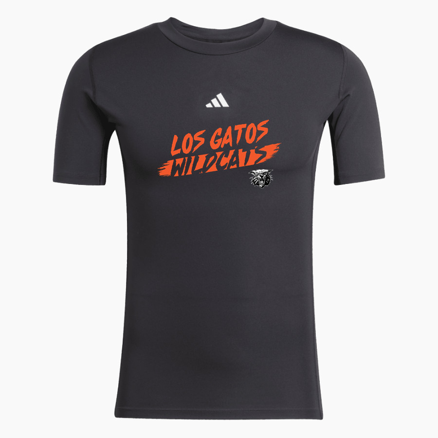 LOS GATOS HIGH SCHOOL WILDCATS <span class="pdp-name-mascot">LOS GATOS WILDCATS</span> adidas Men's TECHFIT Short Sleeve Tee