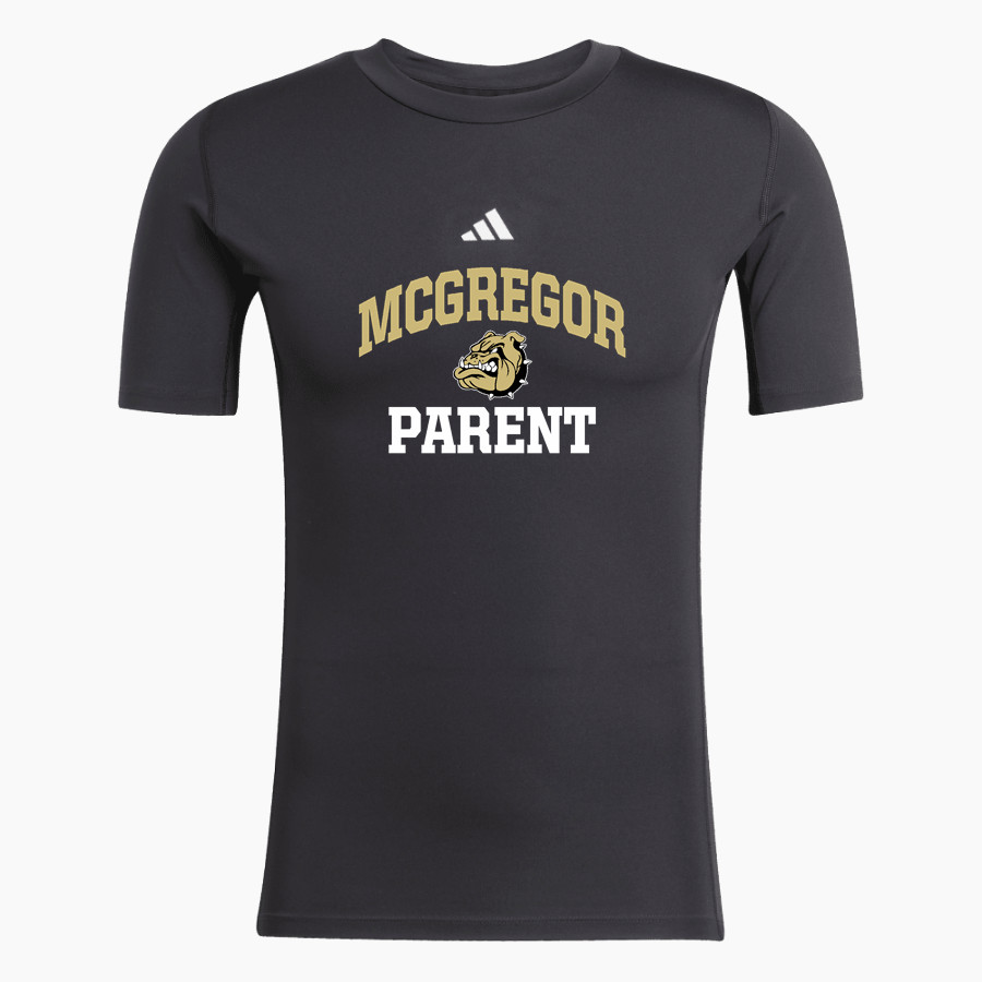 MCGREGOR HIGH SCHOOL BULLDOGS adidas Men's TECHFIT Short Sleeve Tee