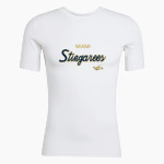 MIAMI SENIOR HIGH SCHOOL STINGAREES adidas Men's TECHFIT Short Sleeve Tee Front Thumbnail