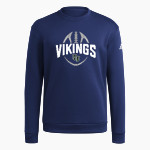 Hudson Valley Vikings adidas Men's Fleece Crew Sweatshirt Front Thumbnail
