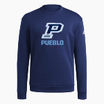 PUEBLO HIGH SCHOOL WARRIORS adidas Men's Fleece Crew Sweatshirt Front Thumbnail