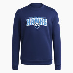 Hamilton Heights Hawks <span class="pdp-name-mascot">Hamilton Heights Christian Academy Hawks</span> adidas Men's Fleece Crew Sweatshirt Front Thumbnail