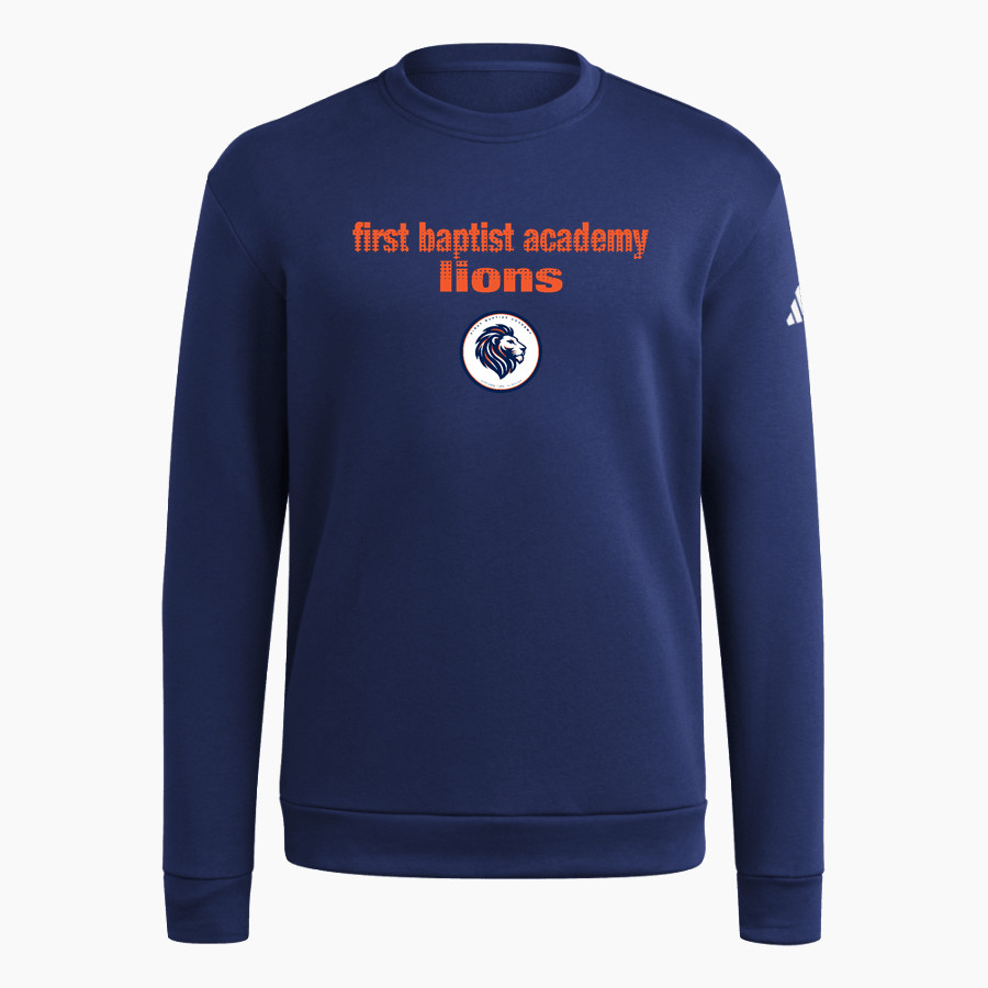 First Baptist Academy Lions <span class="pdp-name-mascot">First Baptist Academy Lions</span> adidas Men's Fleece Crew Sweatshirt