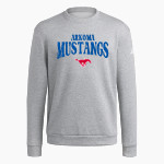 ARKOMA HIGH SCHOOL MUSTANGS <span class="pdp-name-mascot">ARKOMA MUSTANGS</span> adidas Men's Fleece Crew Sweatshirt Front Thumbnail