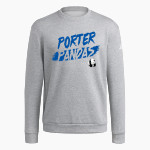 Porter Pandas official sideline store <span class="pdp-name-mascot">Porter Elementary School Pandas</span> adidas Men's Fleece Crew Sweatshirt Front Thumbnail