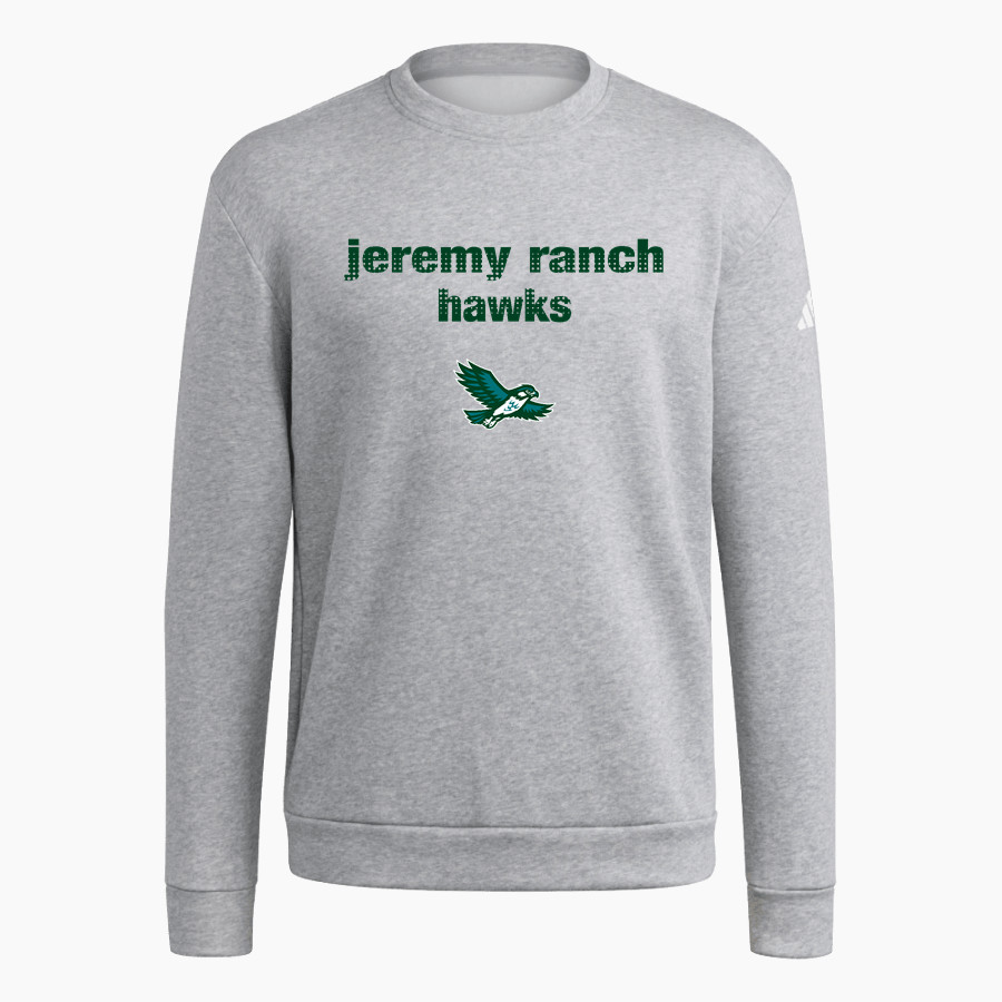 Jeremy Ranch Hawks <span class="pdp-name-mascot">Jeremy Ranch Elementary Hawks</span> adidas Men's Fleece Crew Sweatshirt