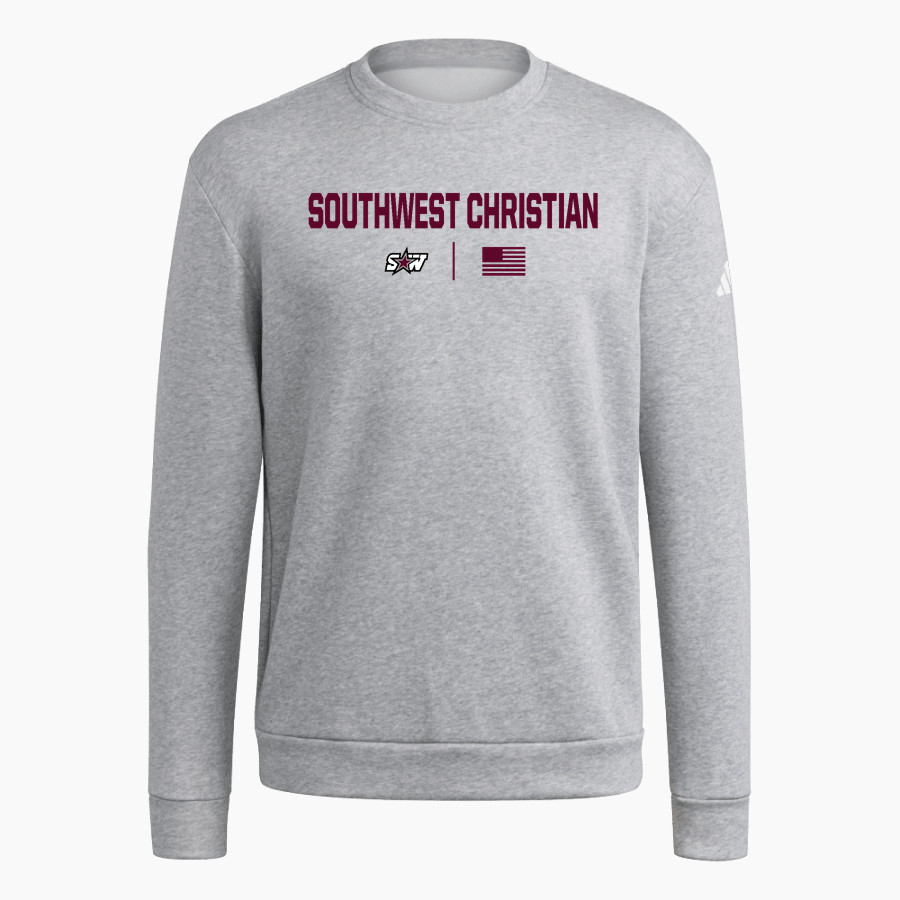 Southwest Christian Stars adidas Men's Fleece Crew Sweatshirt