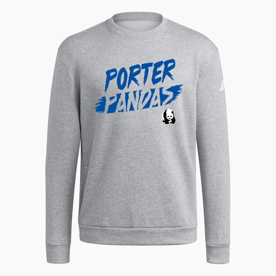 Porter Pandas official sideline store <span class="pdp-name-mascot">Porter Elementary School Pandas</span> adidas Men's Fleece Crew Sweatshirt