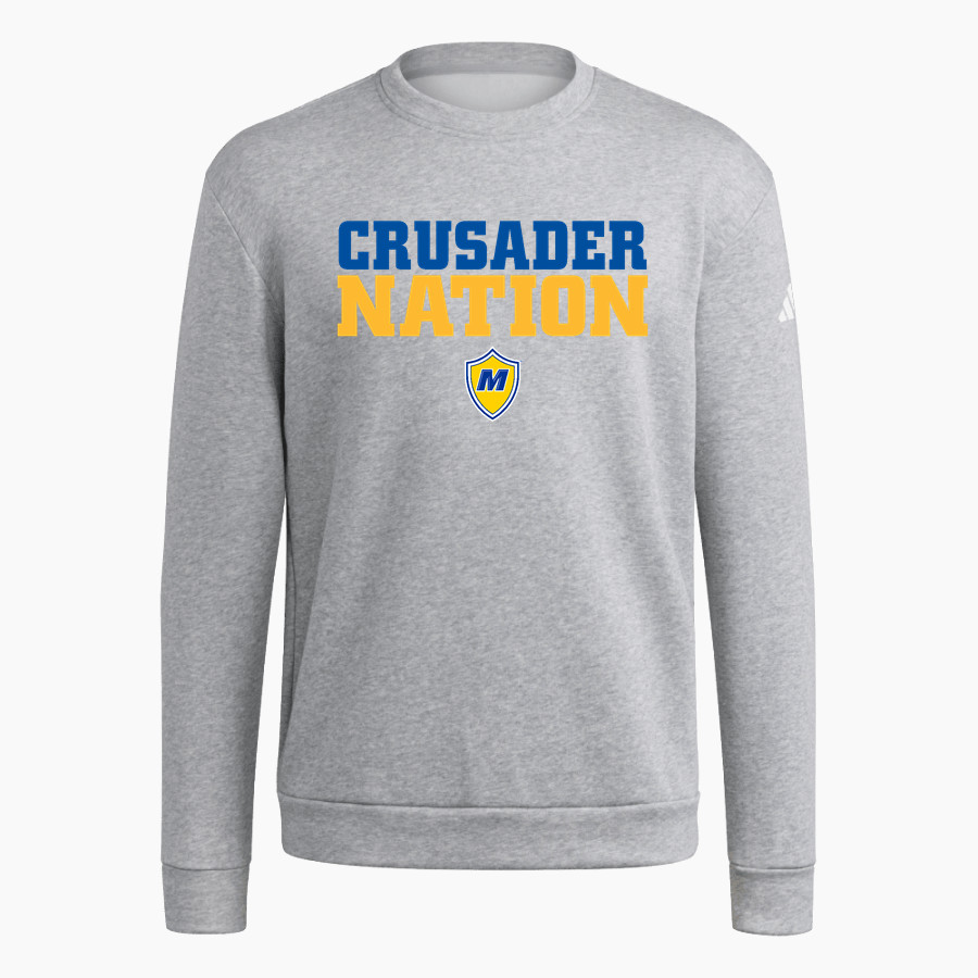 Madonna Crusaders <span class="pdp-name-mascot">Madonna Crusaders</span> adidas Men's Fleece Crew Sweatshirt