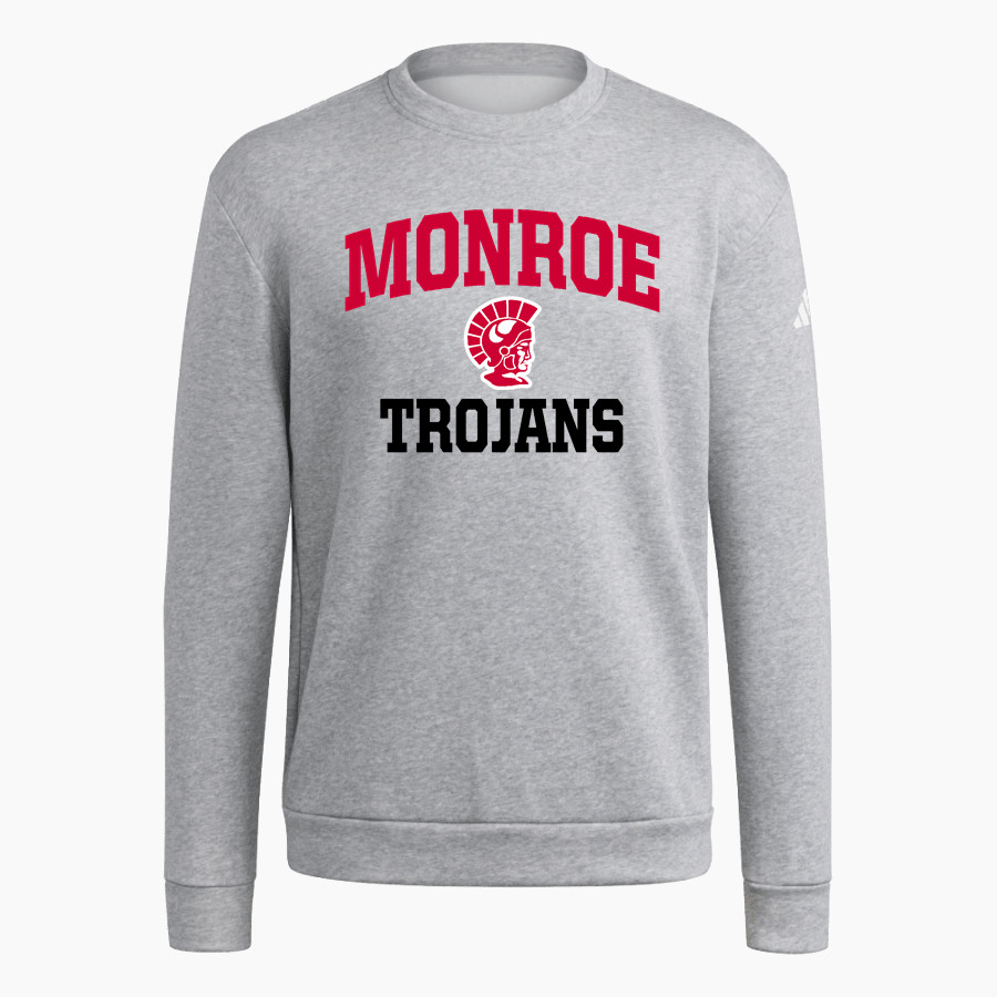 MONROE HIGH SCHOOL TROJANS <span class="pdp-name-mascot">MONROE TROJANS</span> adidas Men's Fleece Crew Sweatshirt
