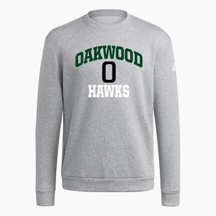Oakwood Hawks <span class="pdp-name-mascot">Oakwood Hawks</span> adidas Men's Fleece Crew Sweatshirt