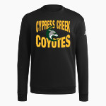 Cypress Creek Coyotes <span class="pdp-name-mascot">Cypress Creek Coyotes</span> adidas Men's Fleece Crew Sweatshirt Front Thumbnail