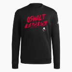 Oswalt Eagles adidas Men's Fleece Crew Sweatshirt Front Thumbnail