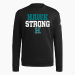 Hickory Hawks adidas Men's Fleece Crew Sweatshirt Front Thumbnail
