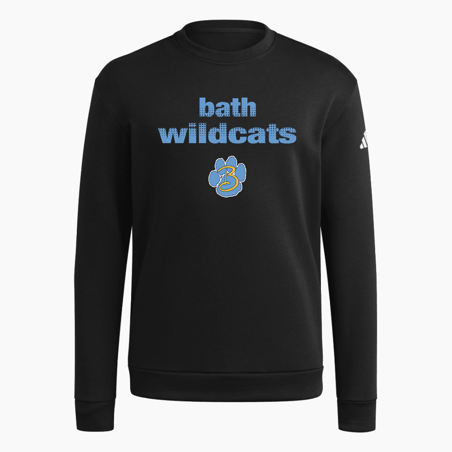 BATH HIGH SCHOOL WILDCATS adidas Men's Fleece Crew Sweatshirt