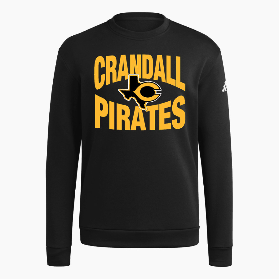 CRANDALL HIGH SCHOOL PIRATES adidas Men's Fleece Crew Sweatshirt