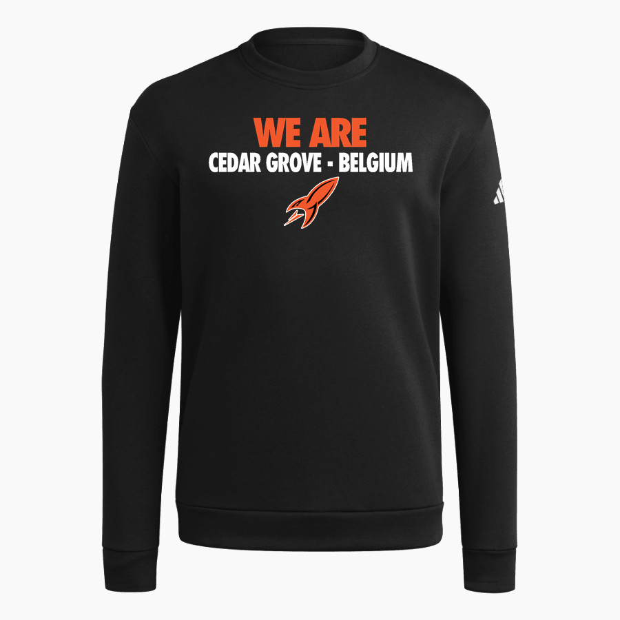 CEDAR GROVE-BELGIUM HIGH SCHOOL ROCKETS <span class="pdp-name-mascot">CEDAR GROVE - BELGIUM ROCKETS</span> adidas Men's Fleece Crew Sweatshirt