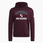LOWELL HIGH SCHOOL RED RAIDERS <span class="pdp-name-mascot">LOWELL RED RAIDERS</span> adidas Men's Fleece Pullover Hood Front Thumbnail