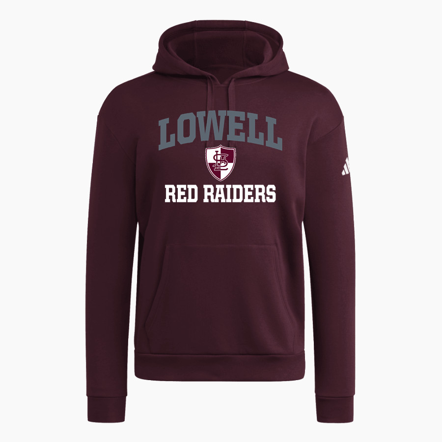 LOWELL HIGH SCHOOL RED RAIDERS <span class="pdp-name-mascot">LOWELL RED RAIDERS</span> adidas Men's Fleece Pullover Hood