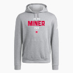 Red Top Miners adidas Men's Fleece Pullover Hood Front Thumbnail