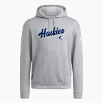 HEMLOCK HUSKIES pull the sled <span class="pdp-name-mascot">HEMLOCK HUSKIES</span> adidas Men's Fleece Pullover Hood Front Thumbnail