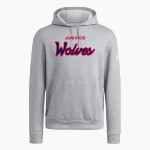 Justice High School WOLVES <span class="pdp-name-mascot">Justice Wolves</span> adidas Men's Fleece Pullover Hood Front Thumbnail