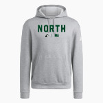NORTH HIGH SCHOOL HUSKIES adidas Men's Fleece Pullover Hood Front Thumbnail