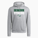 Wagner Seahawks official sideline store <span class="pdp-name-mascot">Wagner Seahawks</span> adidas Men's Fleece Pullover Hood Front Thumbnail
