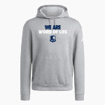 Word of Life Huskies adidas Men's Fleece Pullover Hood Front Thumbnail