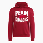PEKIN COMMUNITY HIGH SCHOOL DRAGONS adidas Men's Fleece Pullover Hood Front Thumbnail