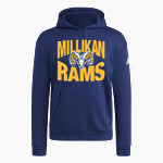 MILLIKAN HIGH SCHOOL RAMS <span class="pdp-name-mascot">MILLIKAN RAMS</span> adidas Men's Fleece Pullover Hoodie Front Thumbnail