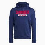 SANGER HIGH SCHOOL APACHES adidas Men's Fleece Pullover Hood Front Thumbnail