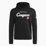 THE DERRYFIELD SCHOOL COUGARS adidas Men's Fleece Pullover Hood Front Thumbnail
