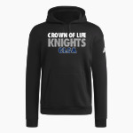 Crown of Life Knights <span class="pdp-name-mascot">Crown of Life Christian Academy Knights</span> adidas Men's Fleece Pullover Hood Front Thumbnail