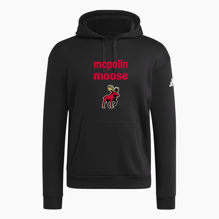 McPolin Moose <span class="pdp-name-mascot">McPolin Elementary School Moose</span> adidas Men's Fleece Pullover Hood