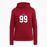 CARDINAL HIGH SCHOOL HUSKIES <span class="pdp-name-mascot">CARDINAL HUSKIES</span> adidas Women's Fleece Pullover Hood Front Thumbnail