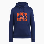 Hope College Online Athletics Store <span class="pdp-name-mascot">Hope Flying Dutch</span> adidas Women's Fleece Pullover Hood Front Thumbnail