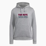 VAN NUYS HIGH SCHOOL WOLVES <span class="pdp-name-mascot">VAN NUYS WOLVES</span> adidas Women's Fleece Pullover Hood Front Thumbnail