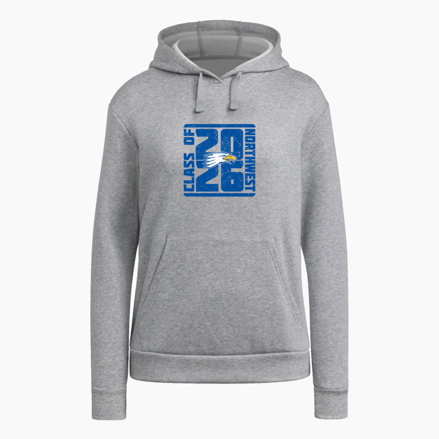 Northwest University Eagles Online Store <span class="pdp-name-mascot">Northwest Eagles</span> adidas Women's Fleece Pullover Hood