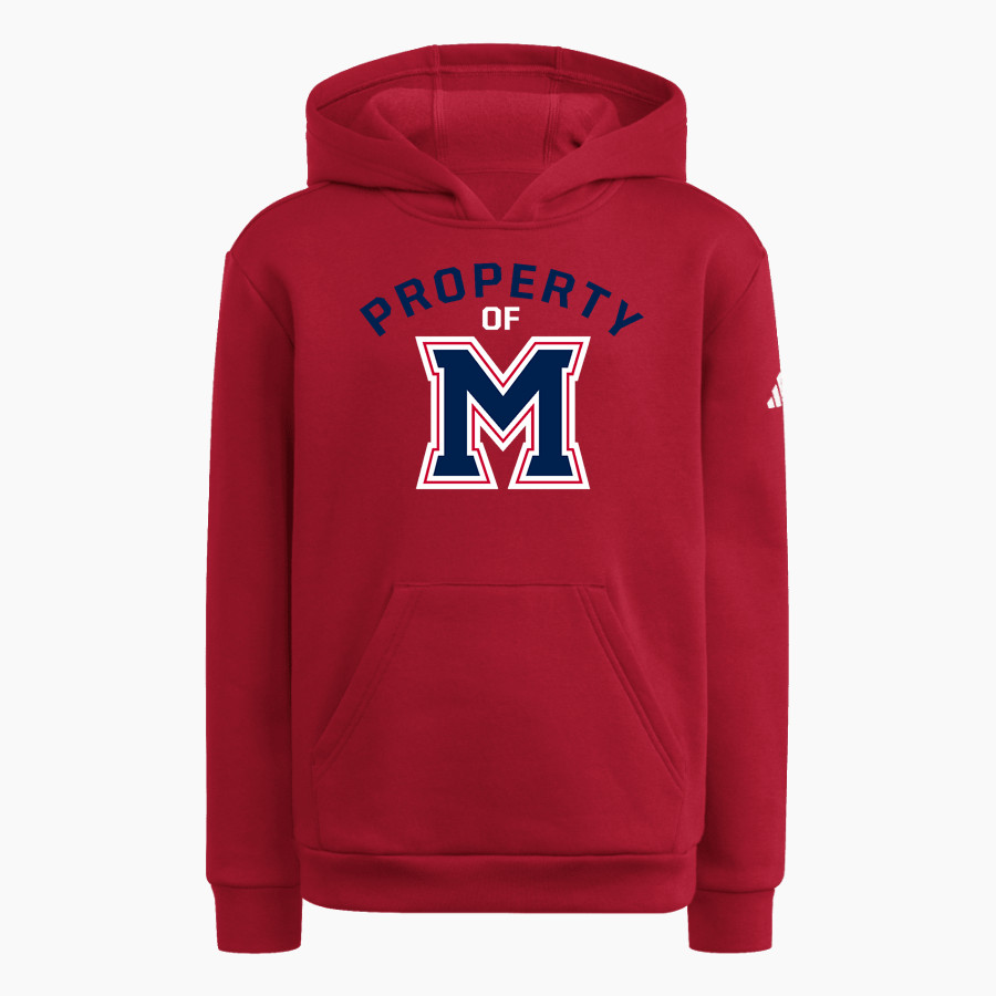 Milton Eagles <span class="pdp-name-mascot">Milton Eagles</span> adidas Youth Fleece Pullover Hood