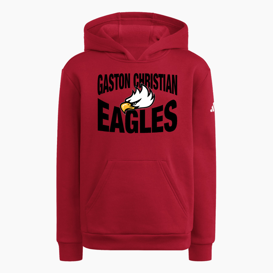 Gaston Christian Eagles <span class="pdp-name-mascot">Gaston Christian Eagles</span> adidas Youth Fleece Pullover Hood