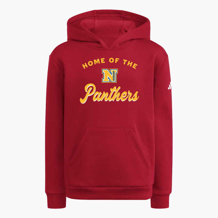 Newberry Youth Football And Cheer Panthers <span class="pdp-name-mascot">Newberry Youth Football And Cheer Panthers</span> adidas Youth Fleece Pullover Hood