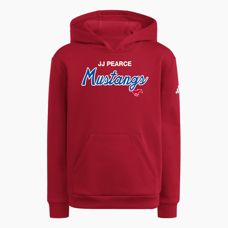 JJ PEARCE HIGH SCHOOL MUSTANGS adidas Youth Fleece Pullover Hood