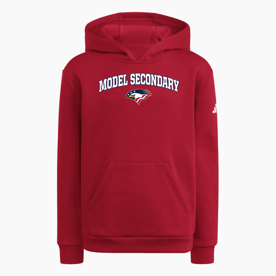Model Secondary School for the Deaf Eagles <span class="pdp-name-mascot">Laurent Clerc Eagles</span> adidas Youth Fleece Pullover Hood