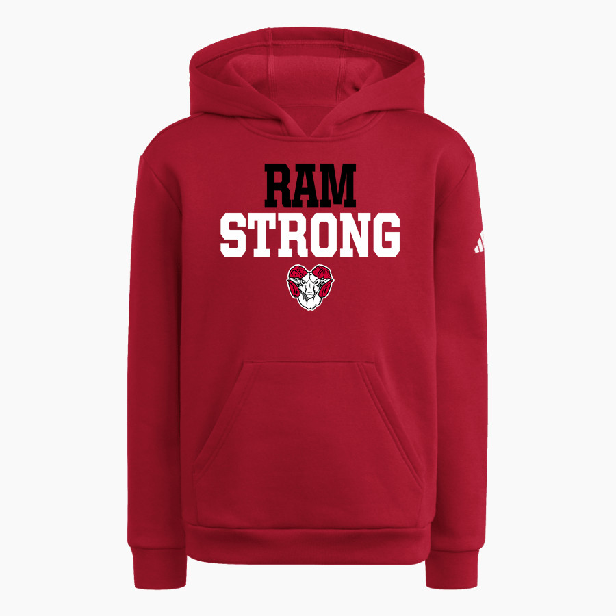 TROTWOOD-MADISON HIGH SCHOOL RAMS <span class="pdp-name-mascot">TROTWOOD - MADISON RAMS</span> adidas Youth Fleece Pullover Hood