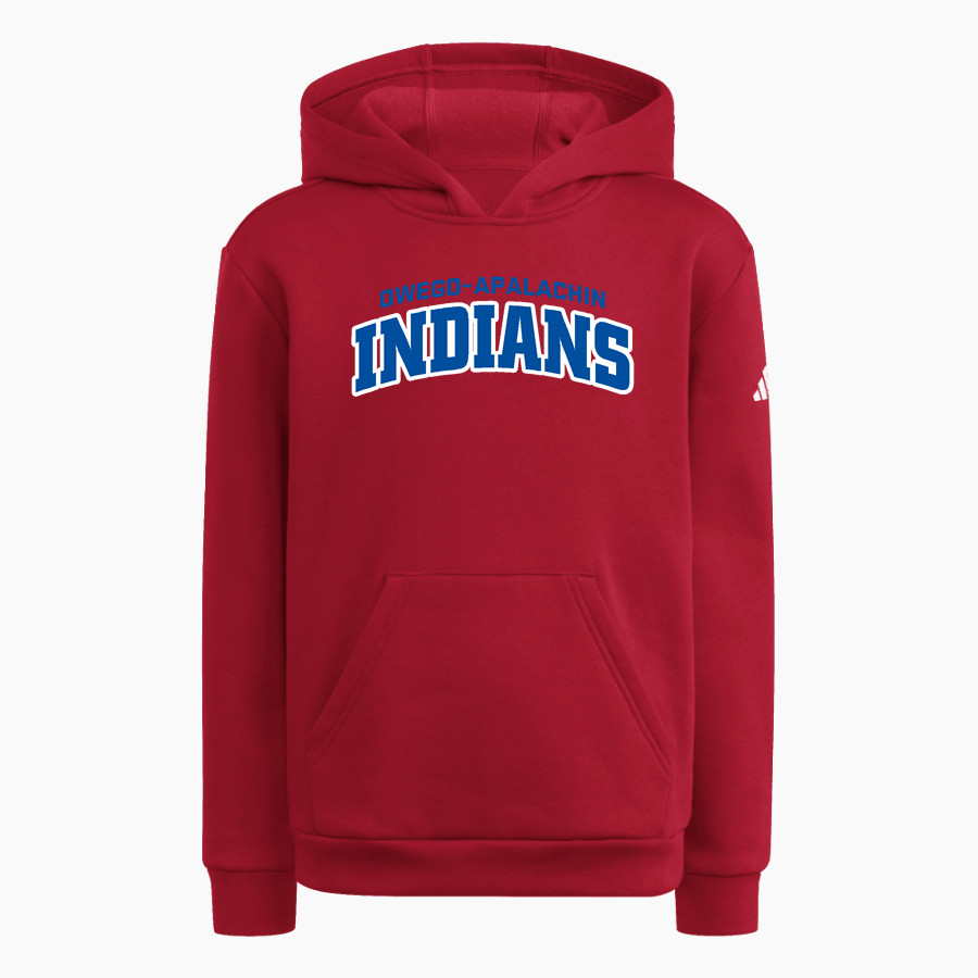 Owego-apalachin Indians adidas Youth Fleece Pullover Hood