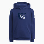 Breck Mustangs adidas Youth Fleece Pullover Hood Front Thumbnail